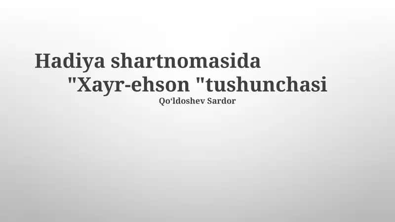 Hadiya Shartnomasi 1