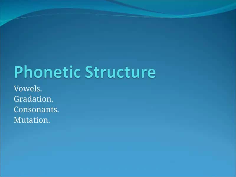 Vowels 1
