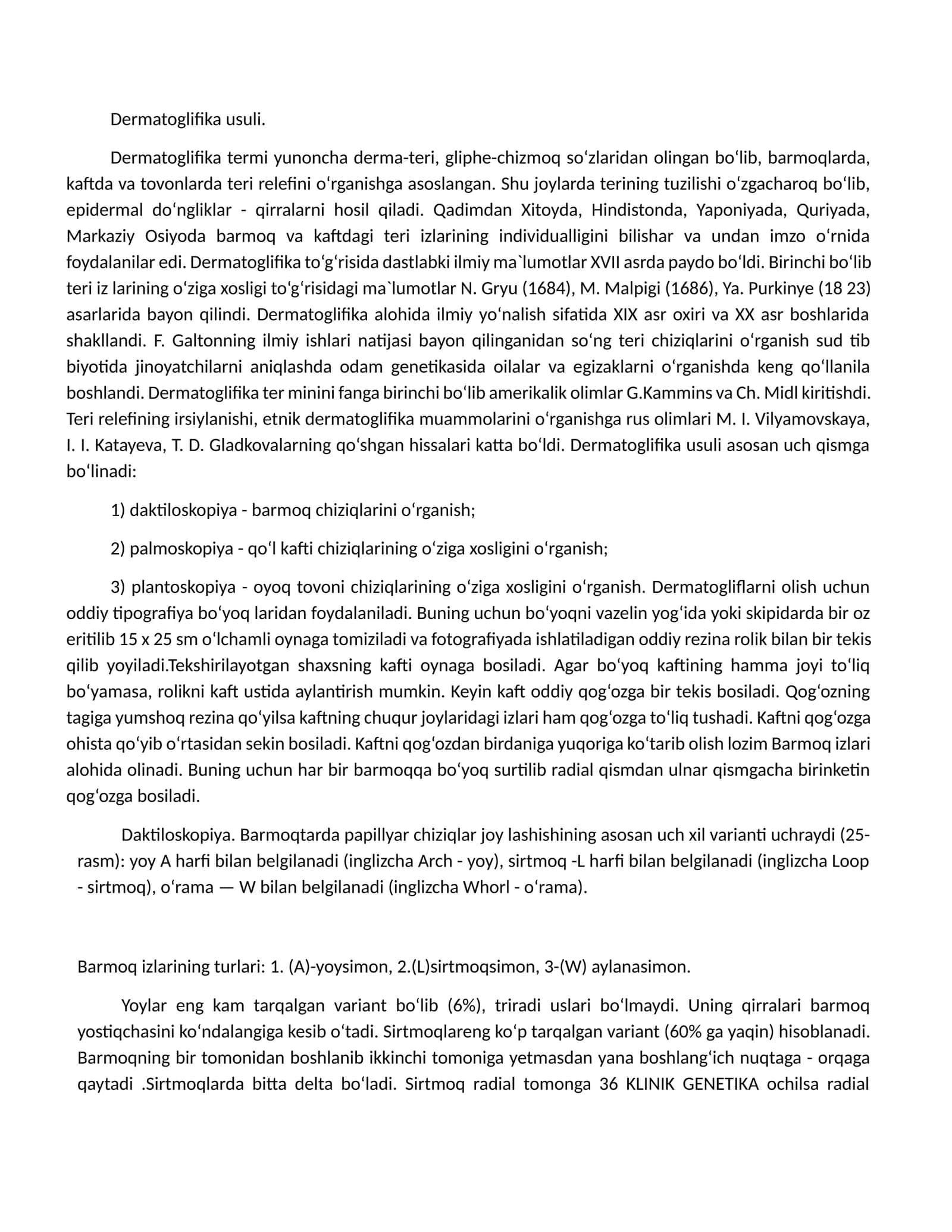 Dermatoglifika usuli 1