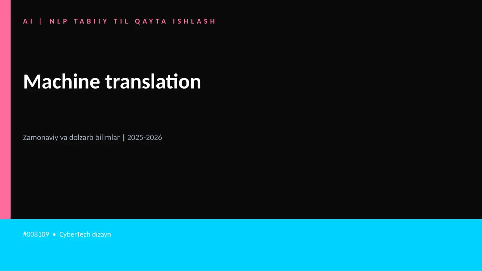 AI | NLP TABIIY TIL QAYTA ISHLASH 1