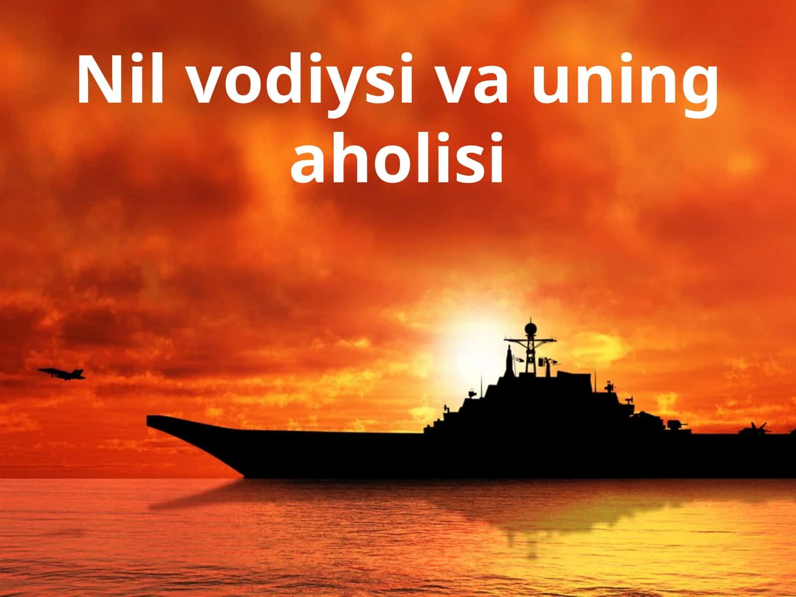 Nil vodiysi va uning aholisi 1
