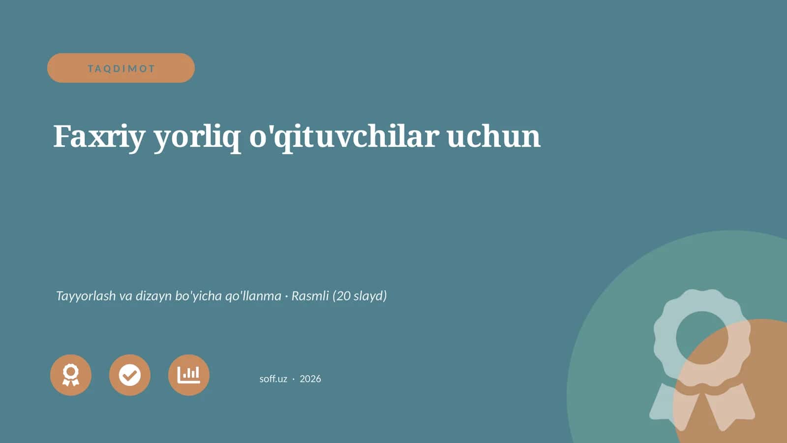 Faxriy yorliq uchun tayyorlash va dizayn bo'yicha qo'llanma 1