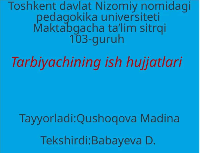 Davlattalablarining maqsad, vazifava asosiy tamoyillari 1
