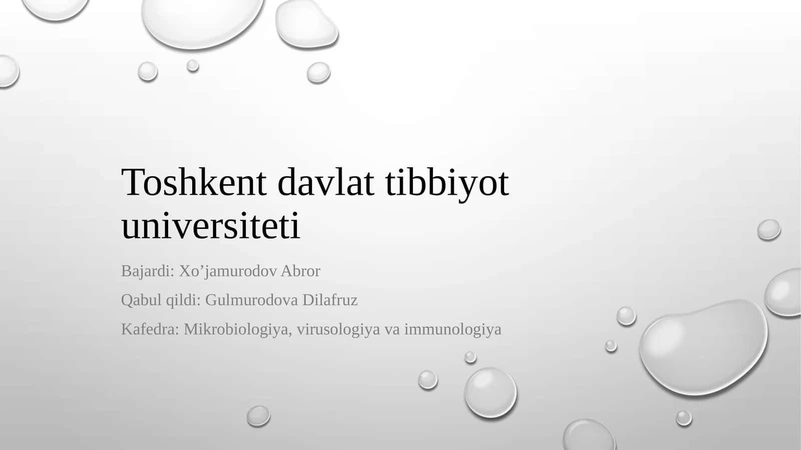 Shartli patogen dioriyaogen ichak gruppa bakteriyalari: Sitrobakter, Klebsiella, Enterobakter va ularning amaliyotdagi ahamiyati; Virusli diareyalar (rotoviruslar va adenoviruslar). Ular keltirib chiqargan kasalliklar, laborator tashhisi. 1