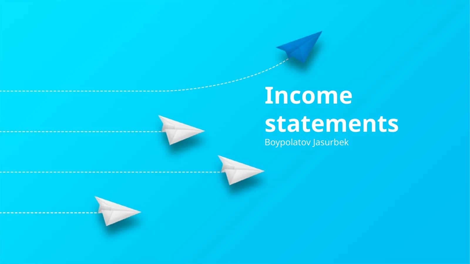 Income statements 1