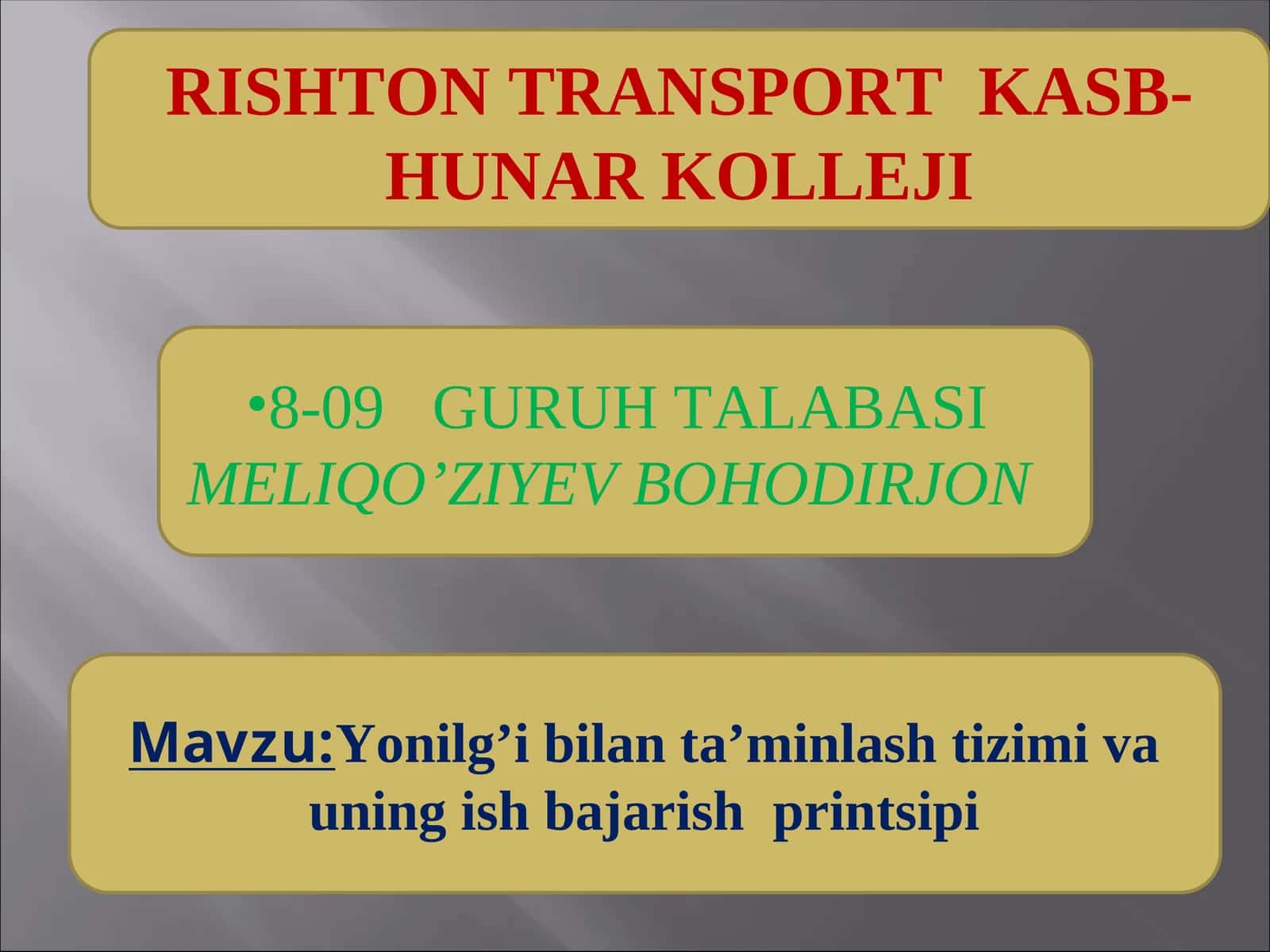 RISHTON TRANSPORT KASB-HUNAR KOLLEJI 1