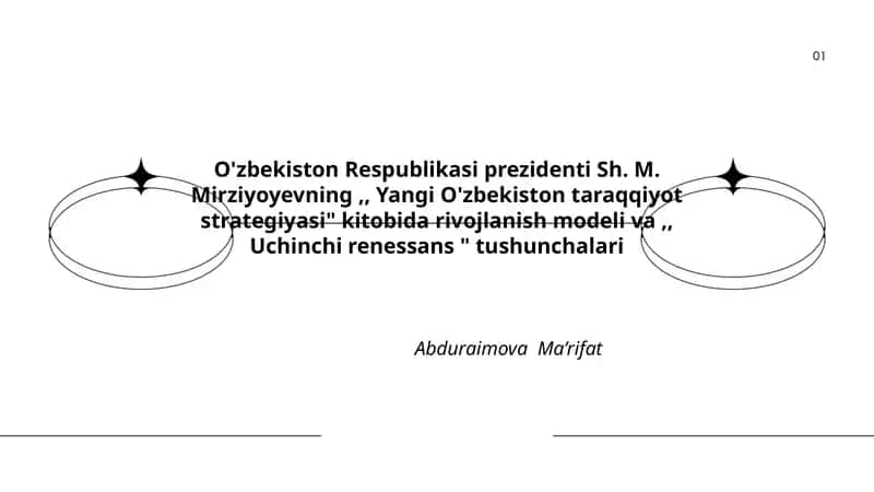 Yangi O'zbekiston taraqqiyot strategiyasi 1