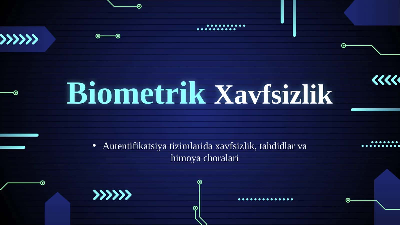 Biometrik Xavfsizlik 1