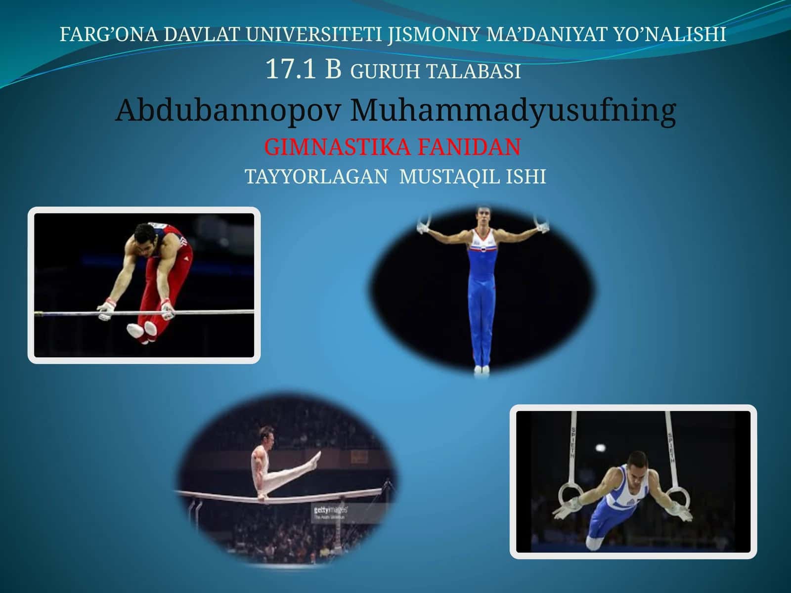 GIMNASTIKA FANIDAN TAYYORLAGAN MUSTAQIL ISHI 1