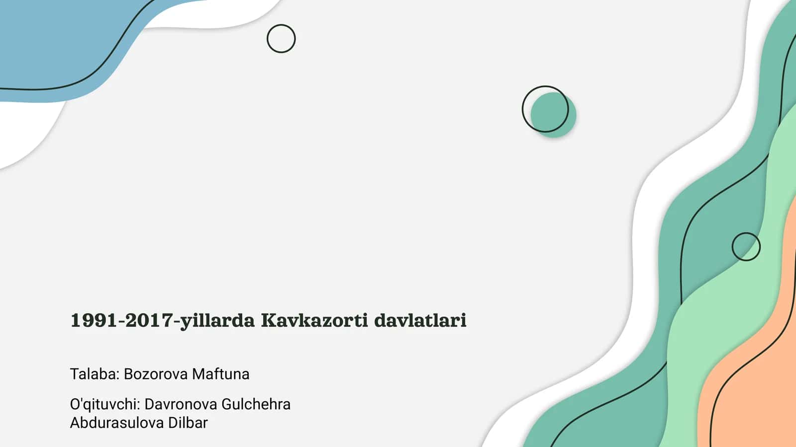 Kavkazorti davlatlari taqsimoti 1