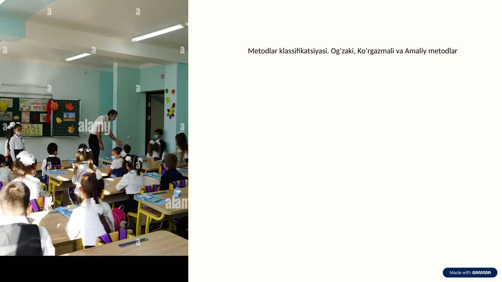 Metodlar klassifikatsiyasi. Og‘zaki, Ko‘rgazmali va Amaliy metodlar 1