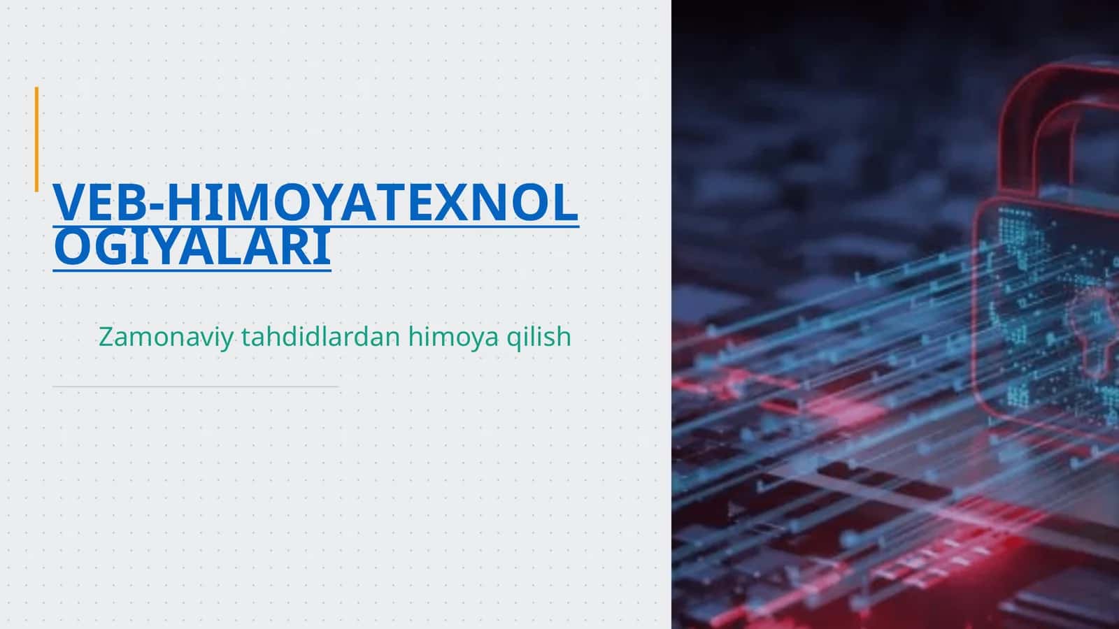 VEB-HIMOYA TEXNOLOGIYALARI 1