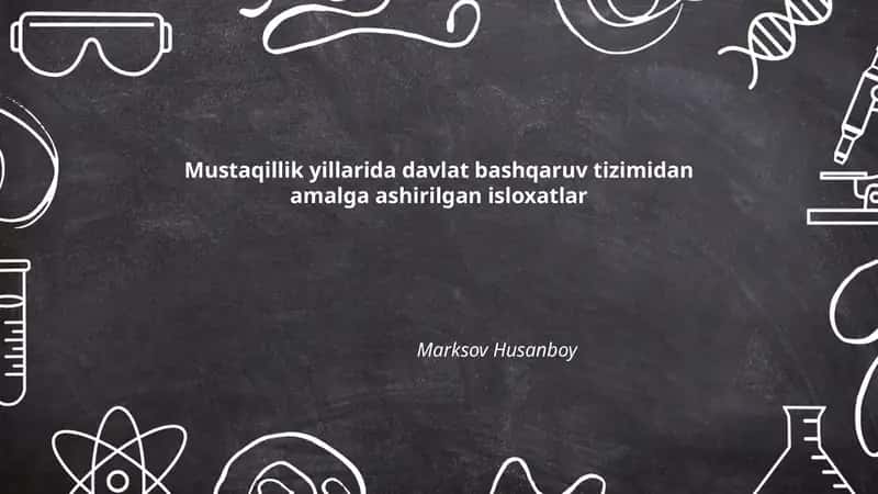 Konstitutsiyaviy islohotlar va davlat hokimiyati taqsimoti 1