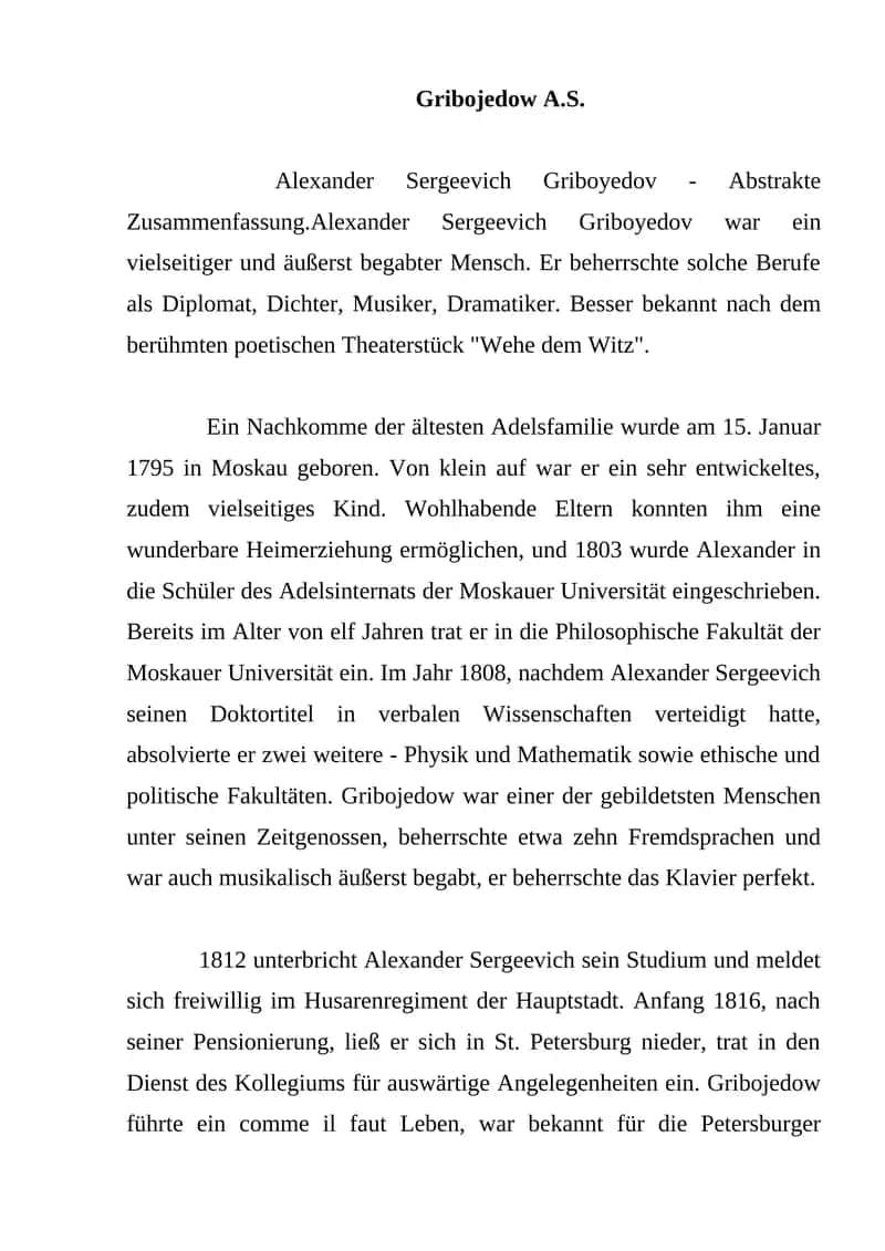 Gribojedow A.S. 1