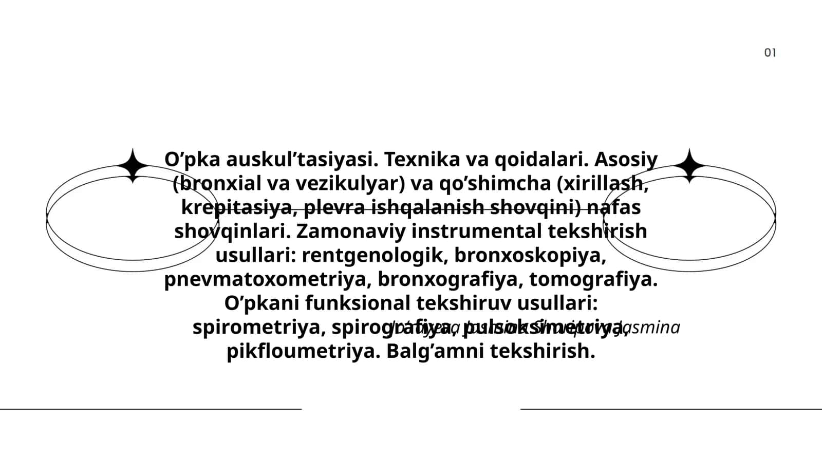 O’pka auskul’tasiyasi. Texnika va qoidalari 1