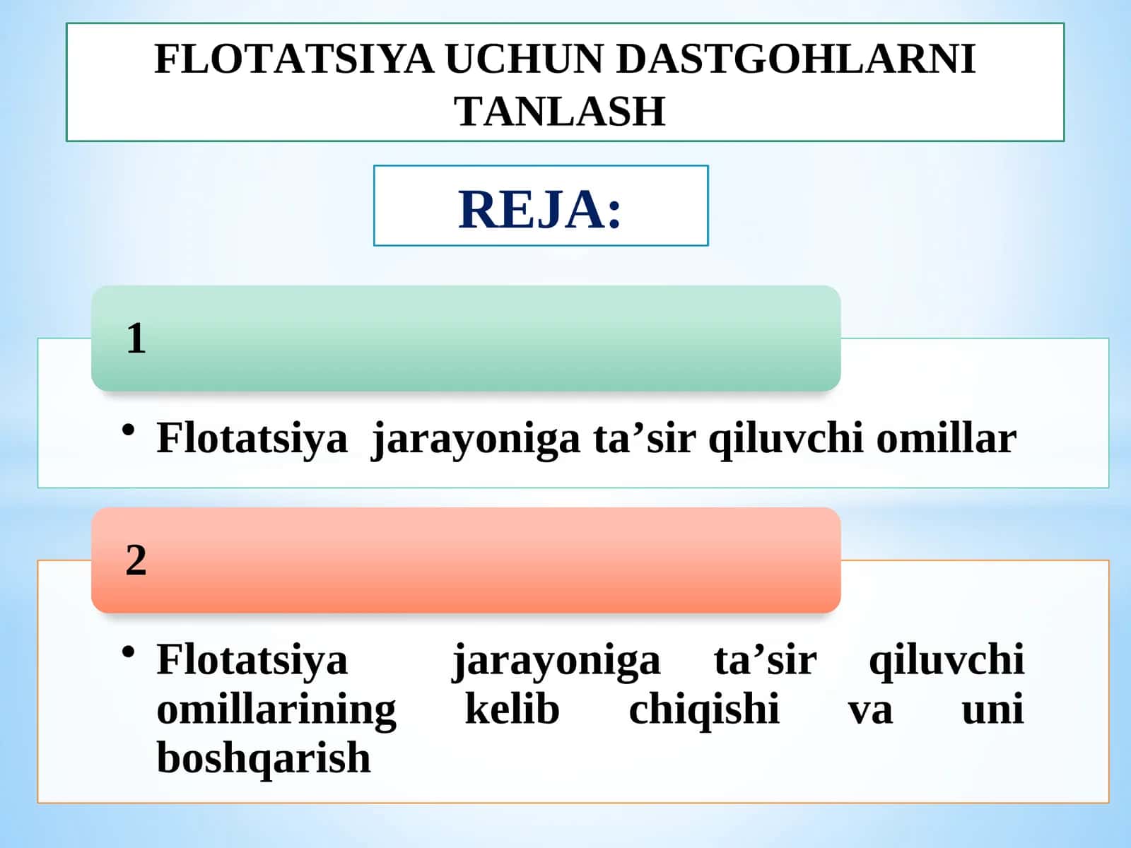 FLОTАTSIYA UCHUN DАSTGОHLАRNI TАNLАSH 1