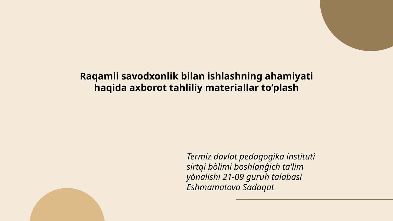 Axborot tahliliy materiallar 1