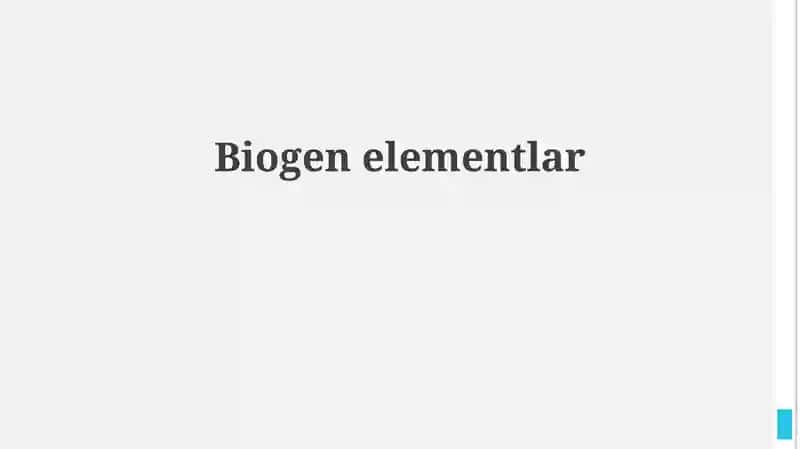 Biogen elementlar