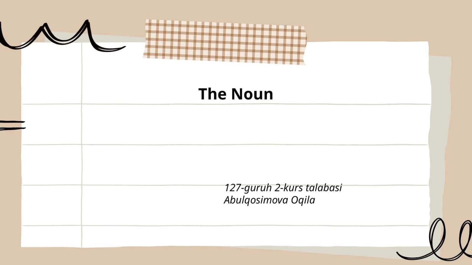 The Noun 1