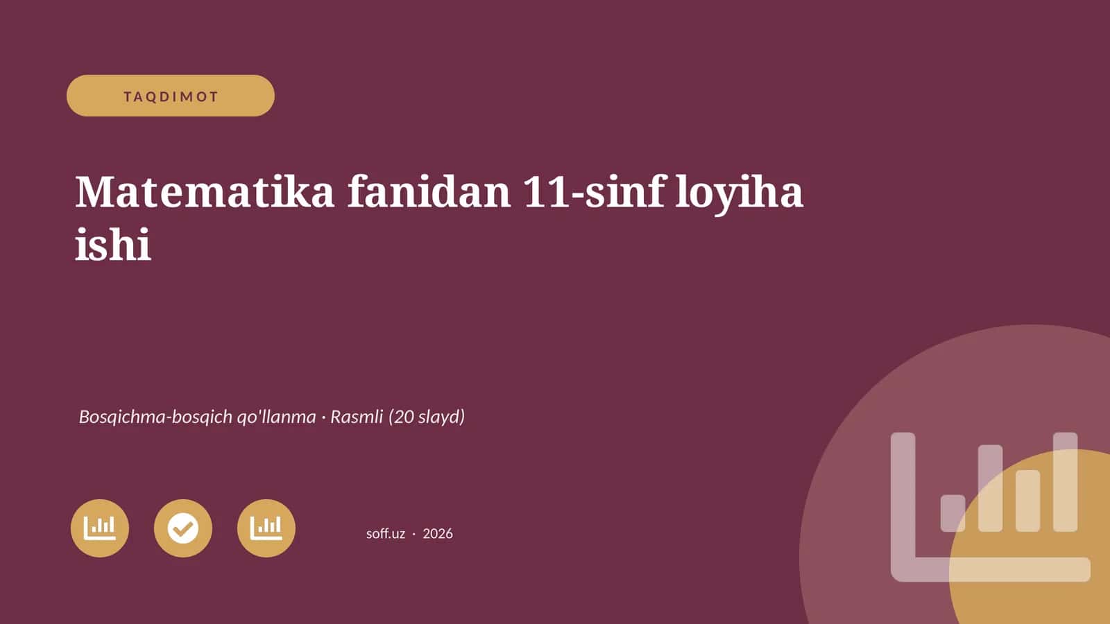 Matematika fanidan 11-sinf loyiha ishi 1