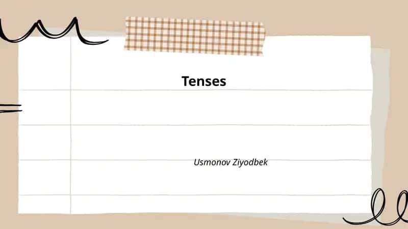 Tenses 1
