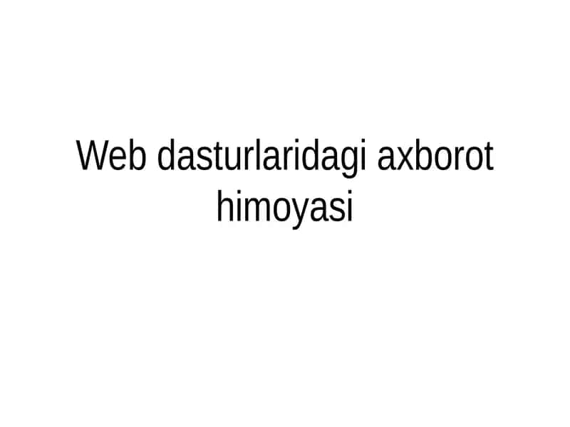 Rich Internet Applications 1