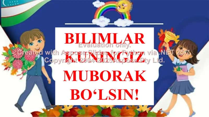 O‘zbekiston Respublikasining Mustaqil O‘zgaruvchanlik Davrida Bilimlar Kuningiz Muborak Bo‘lsin 1