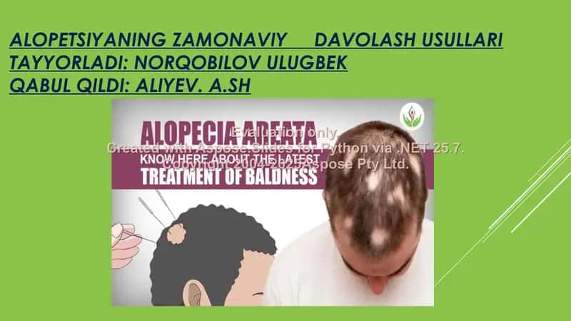 Alopetsiyaning Zamonaviy Davolash Usullari 1