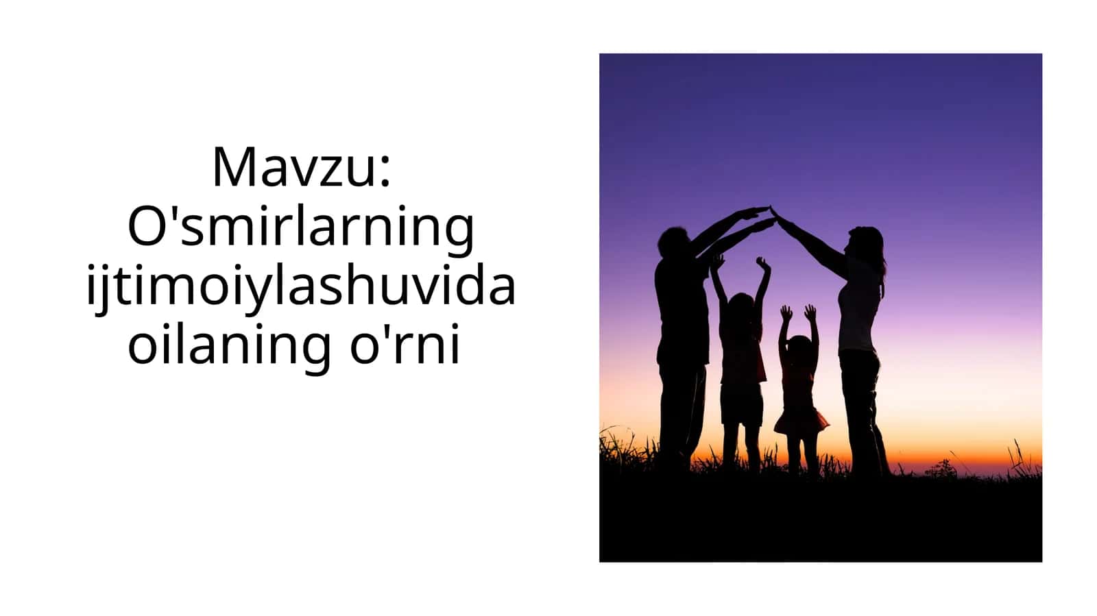 O'smirlarning ijtimoiylashuvida oilaning o'rni 1