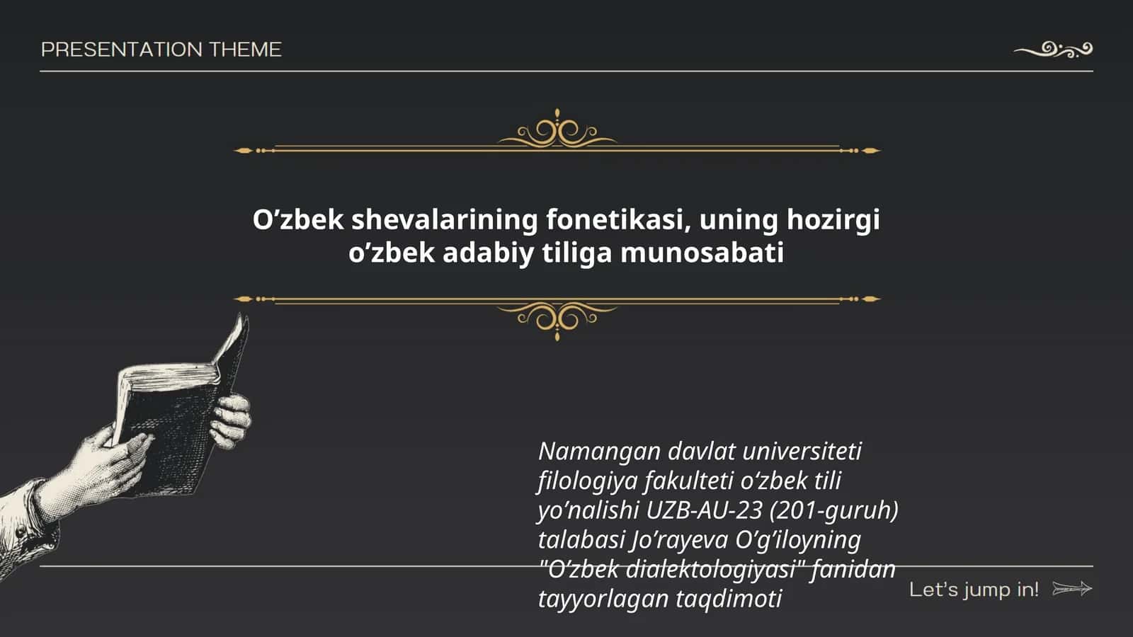 Oʼzbek shevalarining fonetikasi 1