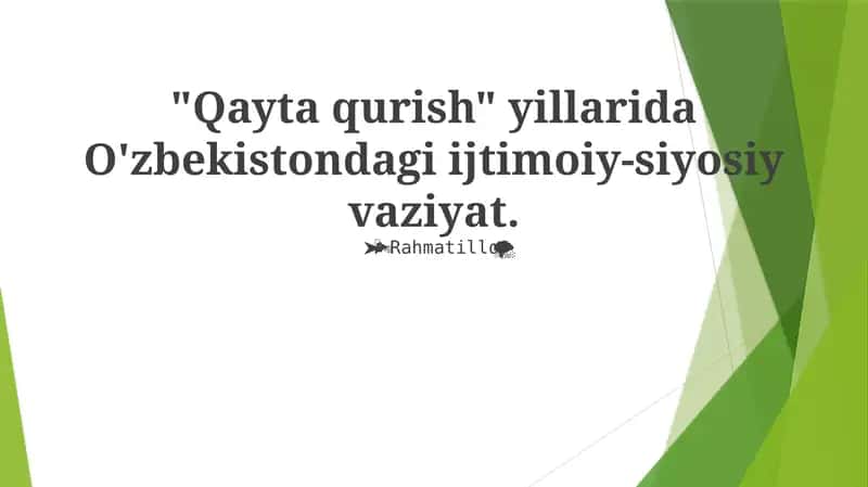 Qayta qurish 1