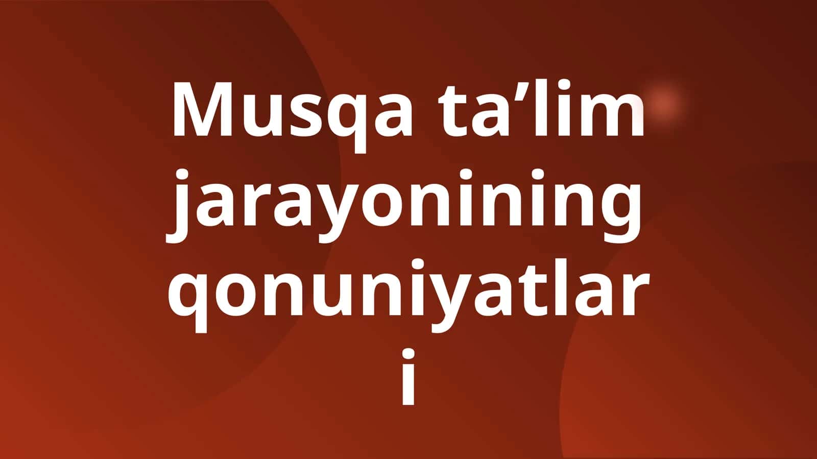 Musqata’limjarayoniningqonuniyatlari 1