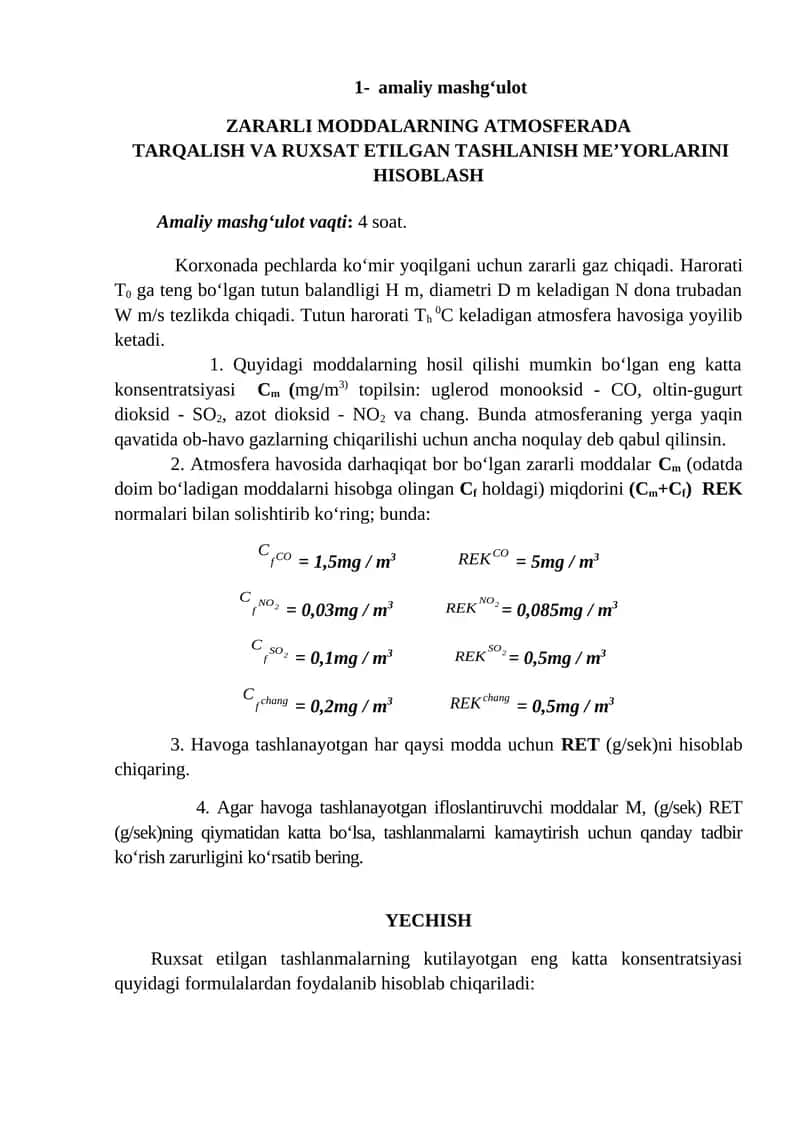 Zararli Moddalar 1