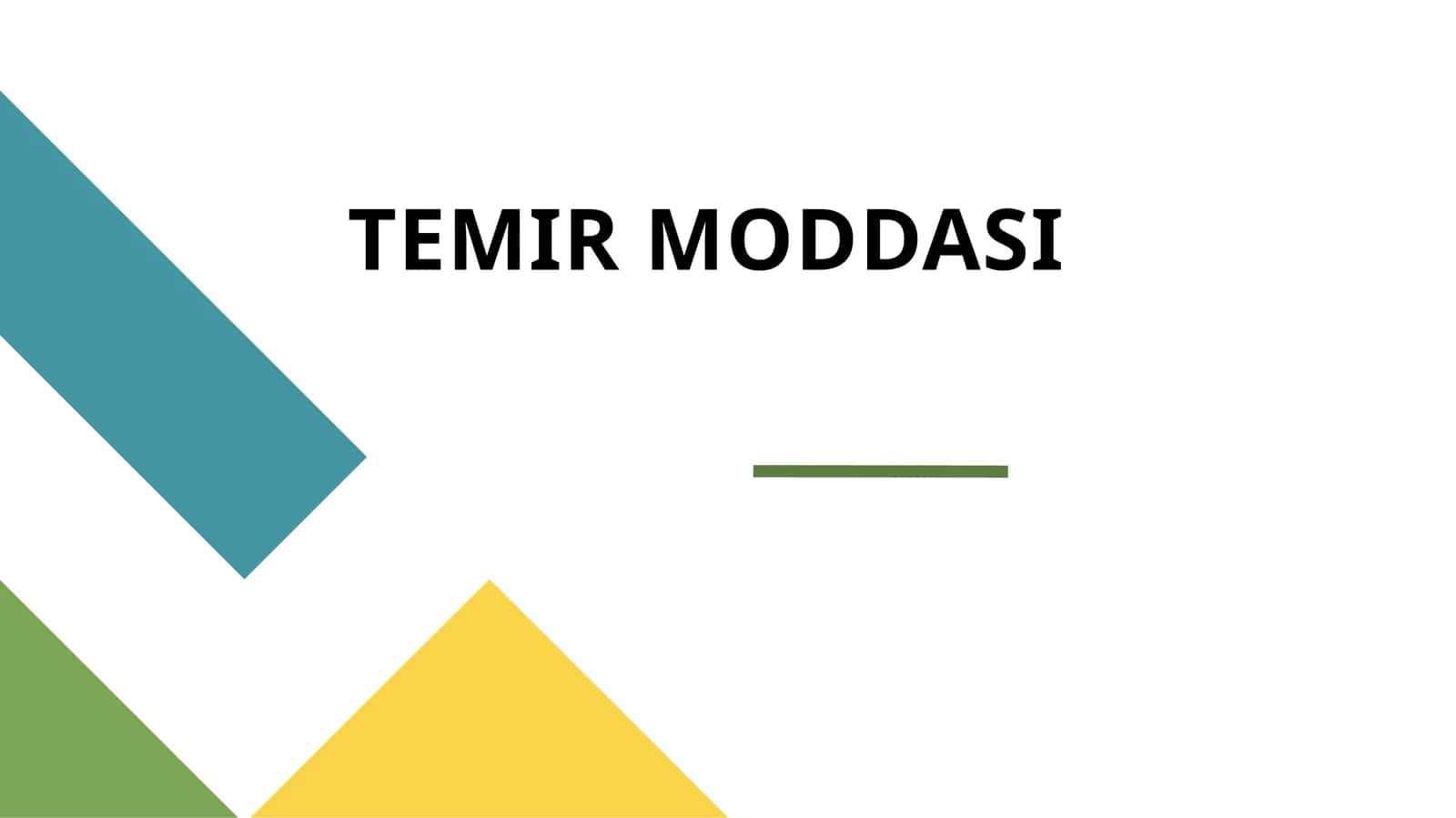 TEMIR MODDASI 1