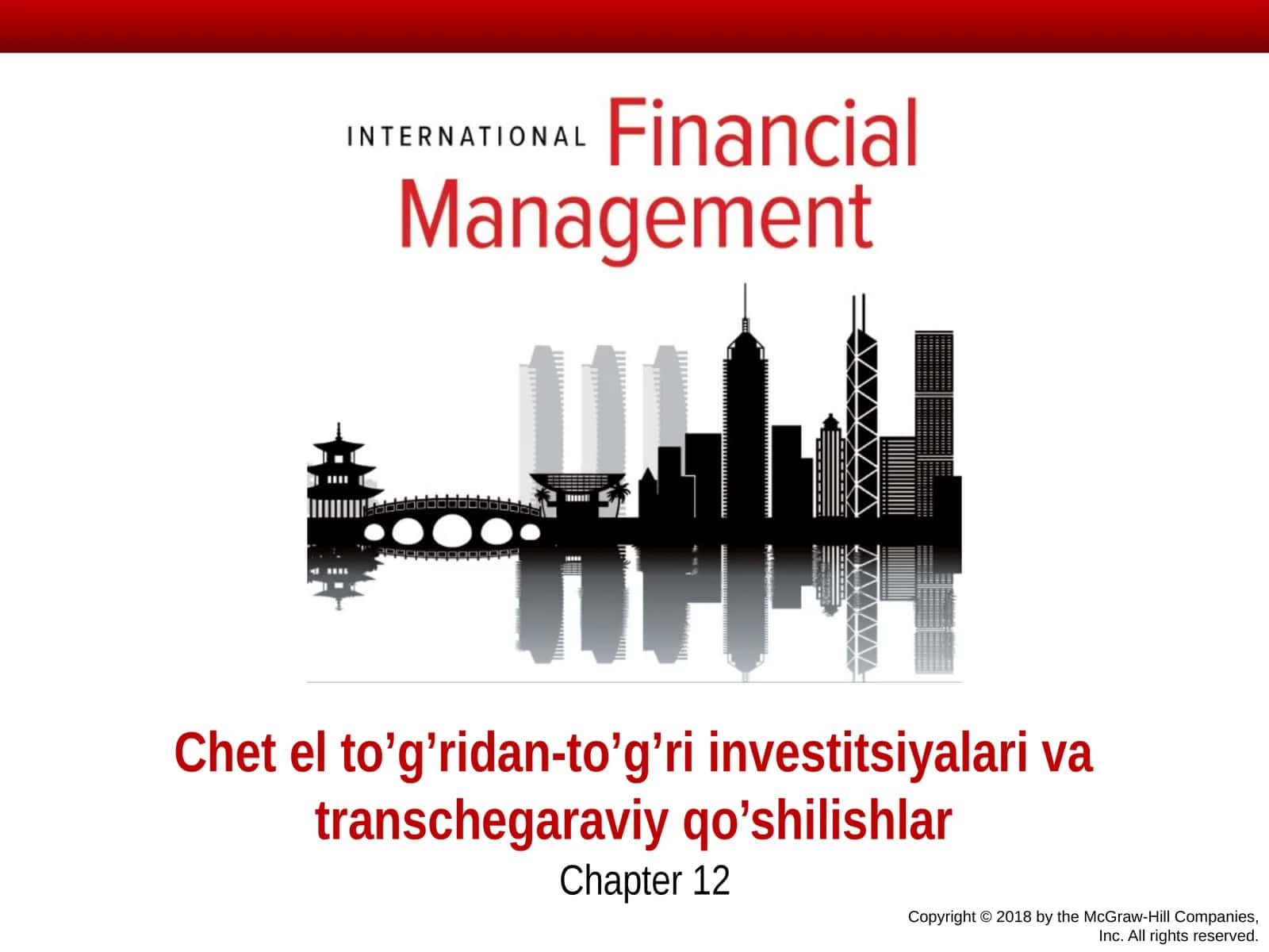 Chet el to'g'ridan-to'g'ri investitsiyalar va transchegaraviy qo'shilishlar 1