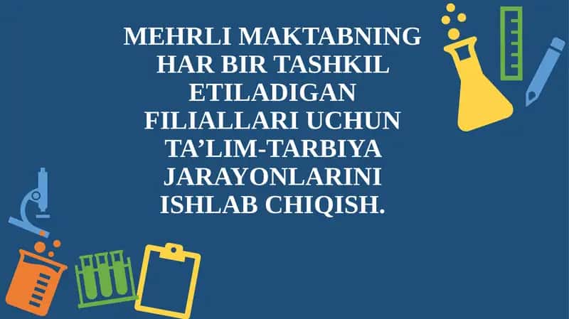 MEHRLI MAKTABNING TA'LIM TARBIYA JARAYONLARINI TASHKIL ETISH 1