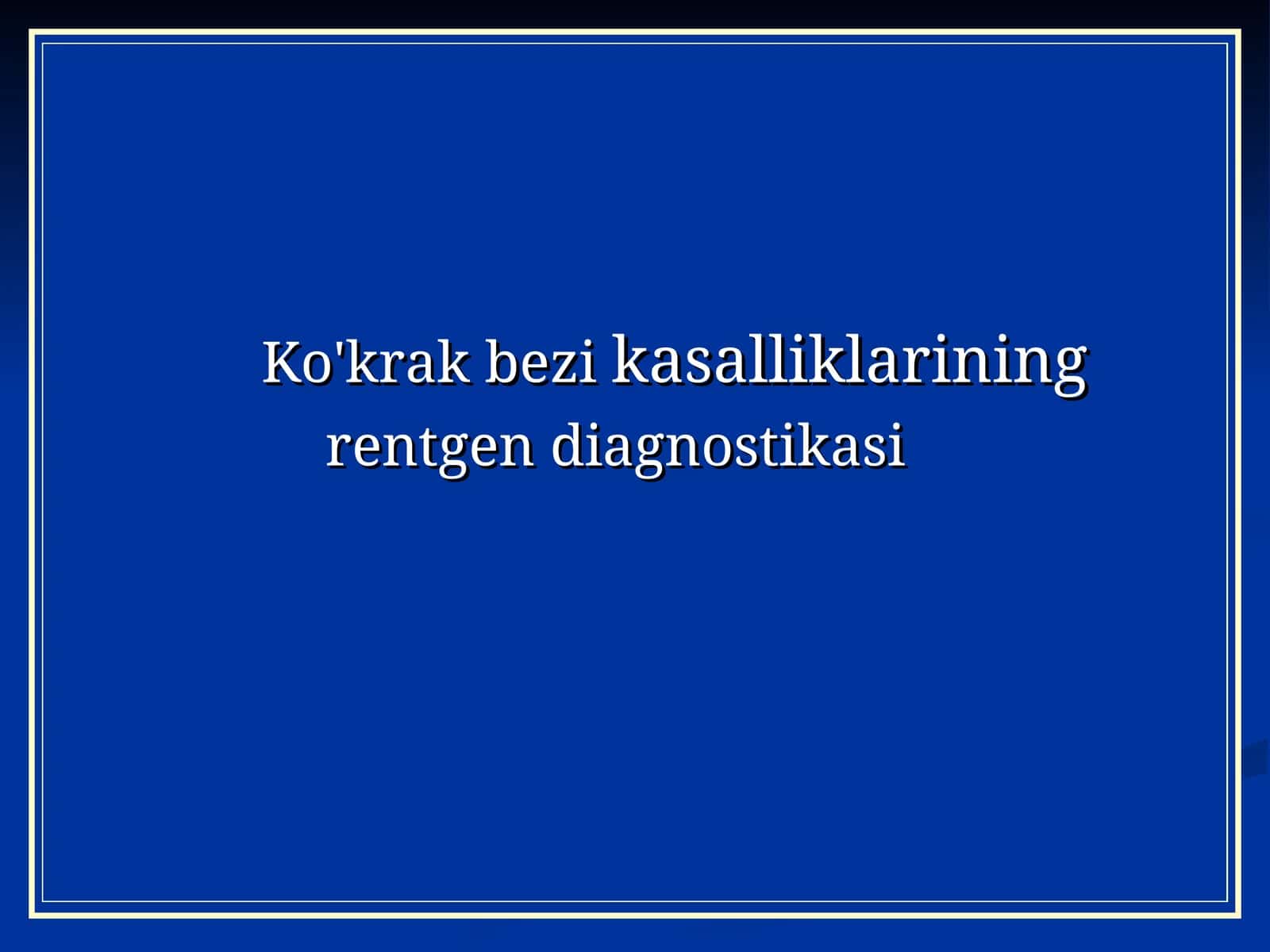 Rentgen mammografiyasi - sut bezlarini tekshirish 1