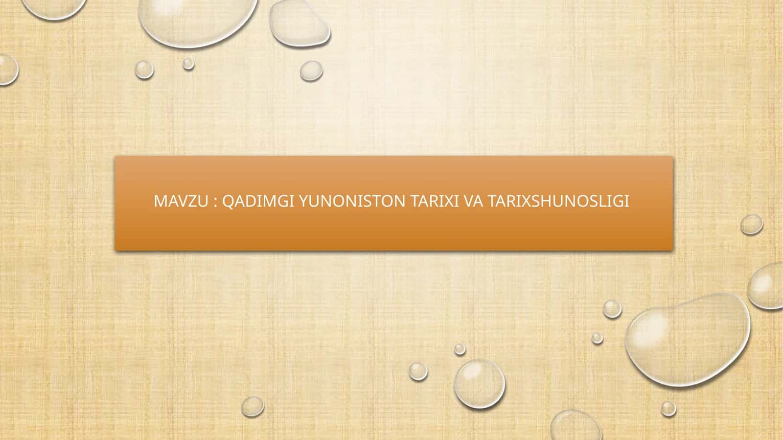 Qadimgi yunoniston tarixi va tarixshunosligi 1