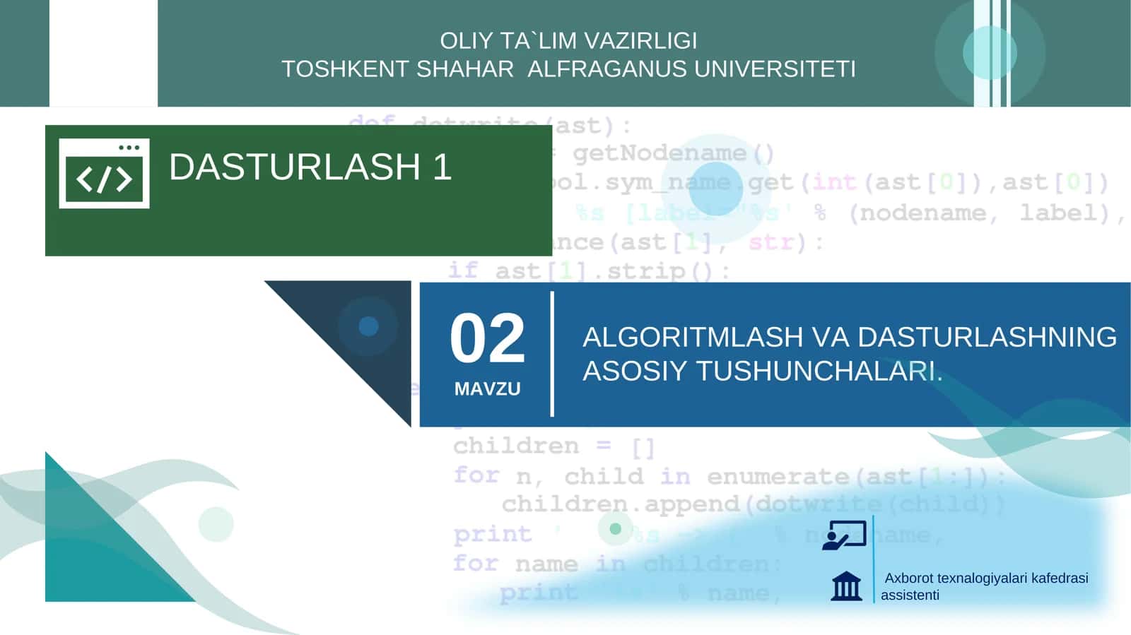 Kompilyator va uning turlari 1