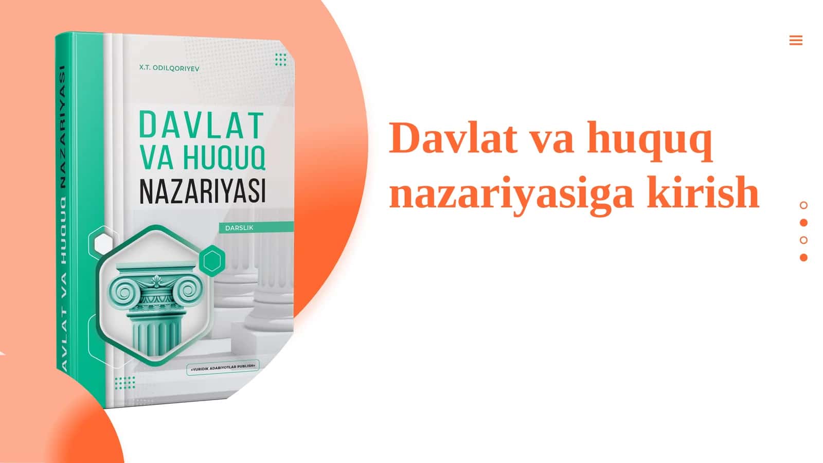 Davlat va huquq nazariyasi 1