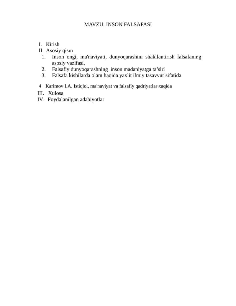 INSON FALSAFASI 1