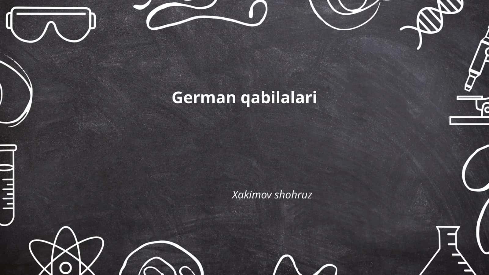German qabilalari 1