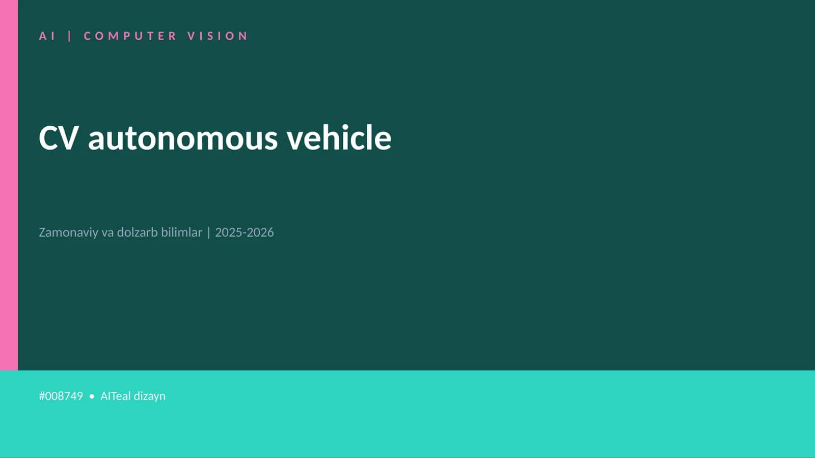 CV autonomous vehicle 1