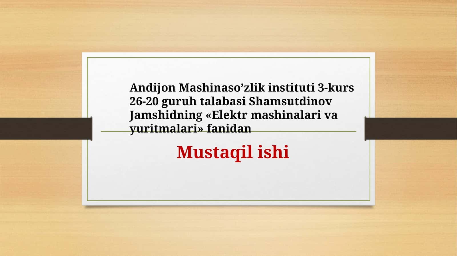 SINXRON MASHINADAGI QUVVATI ISROFLARI VA FIK.SINXRON MASHINALARNING MAXSUS TURLARI 1