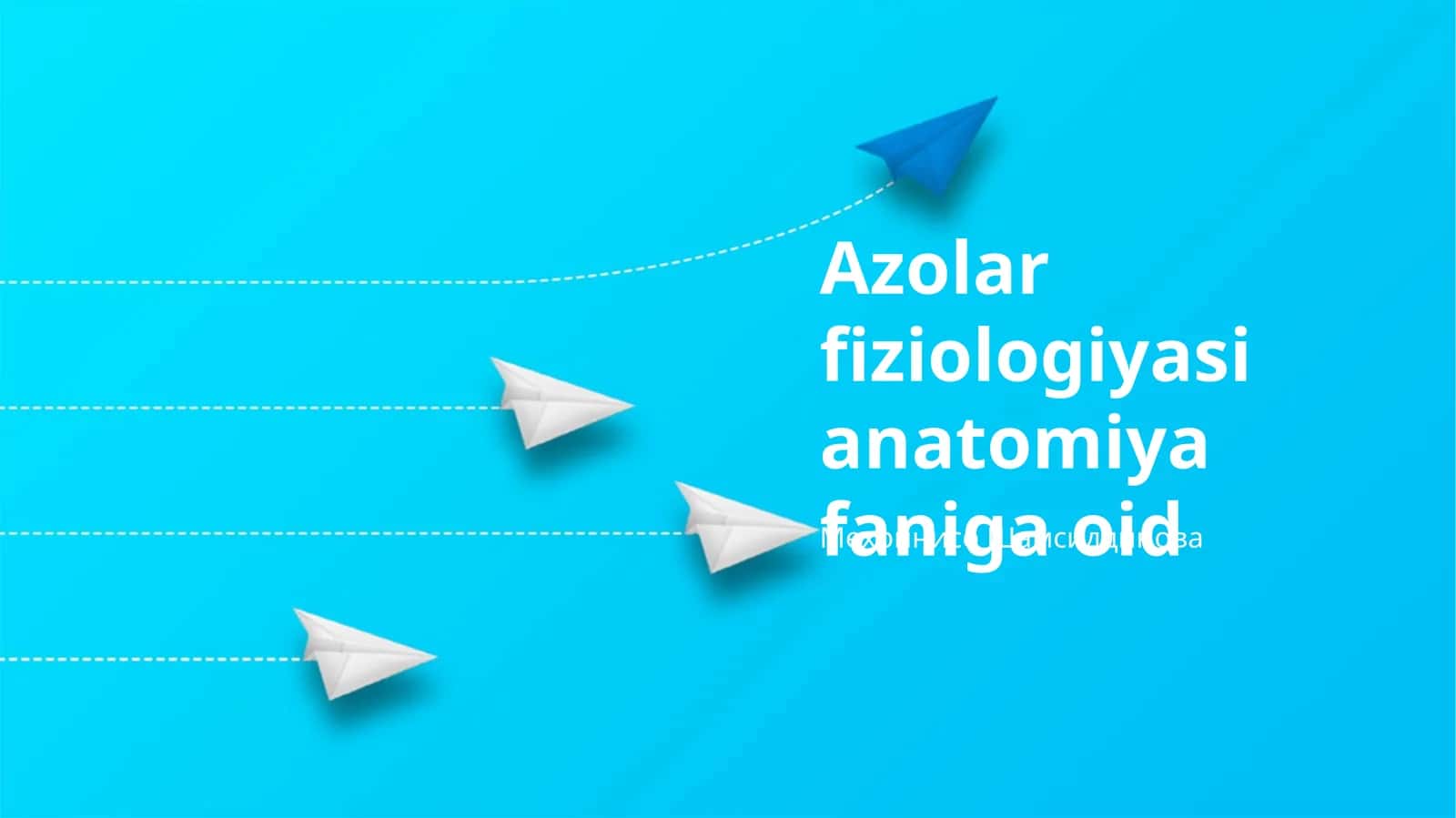 Azolar fiziologiyasi anatomiya faniga oid 1
