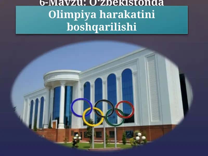 O‘zbekistonda Olimpiya harakatini boshqarilishi 1