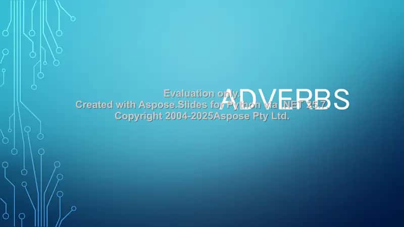 Adverbs 1