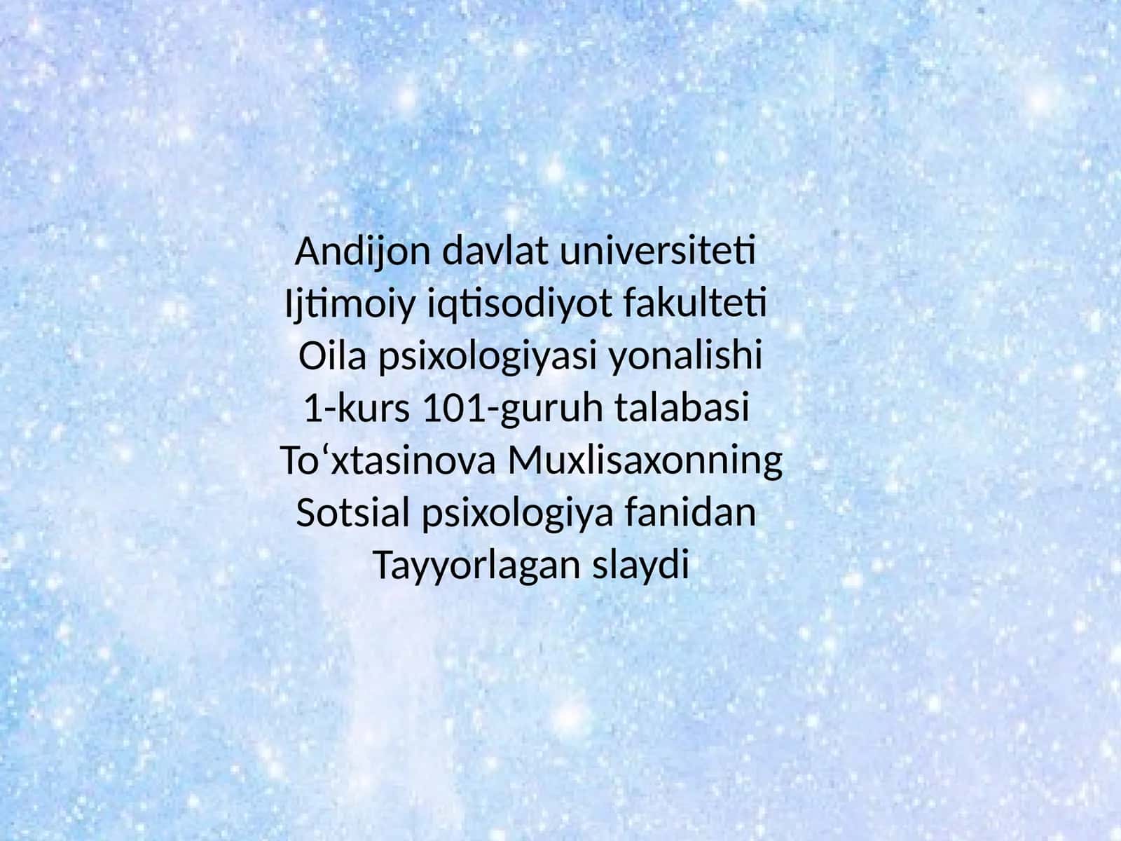 Oilap psixologiyasi 1