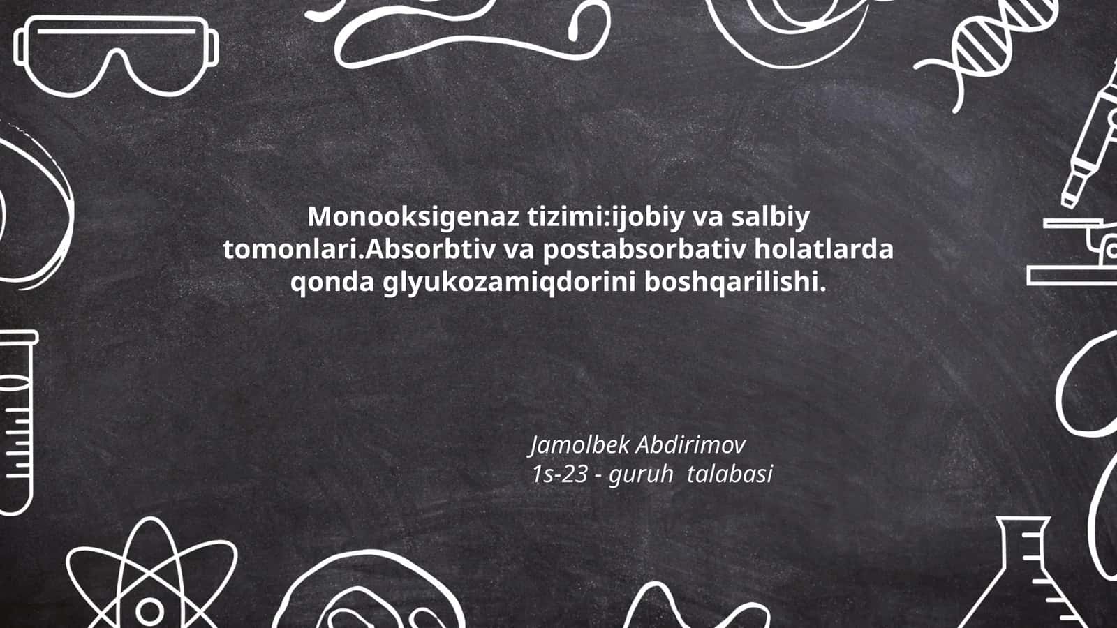 Monooksigenaz tizimi:ijobiy va salbiy tomonlari 1