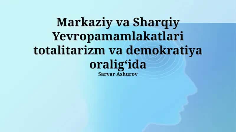 Kommunistik davrning meroslari 1